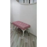 Ünüvar Konsept 45X90 Ebatında Pembe Renk Banch Puf