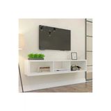 Ünüvar Konsept Beyaz 140 Cm Tv Ünitesi Tv Sehpası Tv Standı Duvar Rafı Kitaplık