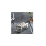 Unuvar Konsept Dekoratif Dikdortgen Puf Bench - Beyazk2