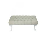 Ünüvar Konsept Puf Ayak Ucu Kapitoneli Kapı Önü Antre Bench Puf Gri Boy 90 Cm-En 45 Cm-Yükseklik 42 cm