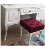 Ünüvar Konsept Puf & Benç 45*45-Pls Ayak Silenebilir Kumaş Bordo