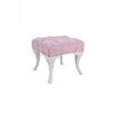 Ünüvar Konsept Puf & Benç 45*45-Pls Ayak Silenebilir Kumaş Pembe K1