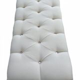 Ünüvar Konsept Puf & Benç 45*90-Pls Ayak Silenebilir Kumaş Beyaz