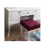 Ünüvar Konsept Puf & Benç 45X45-Pls Ayak Silenebilir Kumaş Bordo
