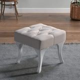 Ünüvar Konsept Puf & Benç 45X45-Pls Ayak Silenebilir Kumaş Krem