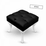 Ünüvar Konsept Puf & Benç 45X45-Pls Ayak Silenebilir Kumaş Siyah K1