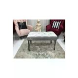 Unuvar Konsept Puf Bench Gri - Metal Ayakk2