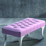 Ünüvar Konsept Puffy Home Puf & Benç 45*90-Pls Ayak Silenebilir Kumaş Pembe K1