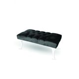 Ünüvar Konsept Puffy Home Puf & Benç 45*90-Pls Ayak Silenebilir Kumaş Siyah K1