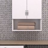 Ünüvar Konsept Relax Makina Üstü Dolap, Banyo Dolabı, Çamaşır Dolabı, Havlu Dolabı, Kapaklı Dolap - Beyaz