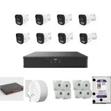 Unv 2 Mp Ip Kamera 8 Kameralı Full Hd Set Sesli