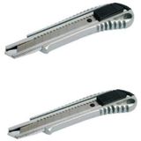 Ünyepark 2 Li Metal Paslanmaz Çelik Uç Değiştirilebilir Maket Bıçağı 2 Adet Fiyatıdır
