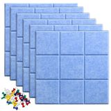 Uoisaiko Duvar için Büyük Keçe Levha Fayansları, 30 Raptiyeli, 30 cm x 30 cm 6'lı Paket Pin Panosu Ev Ofis Mutfak için Duyuru Panoları, Fotoğraf Notları için Bülten Panosu Duvar Fayansları
