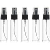 Uooom 5 Adet 30Ml Güzellik Şeffaf Plastik Atomizer Boş Sprey Şişesi İnce Mist Şişe Seti