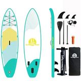 Up Balance Board Şişme Sup Board/Stand Up Paddle Board 320X81x15 Cm Yeşil