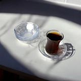 Up Home 100'lü Çay Tabağı Bardak Altlığı Kristal - Şeffaf
