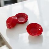 Up Home UpHome 96'lı Çay Tabağı Bardak Altlığı Plastik Kırılmaz - Kırmızı