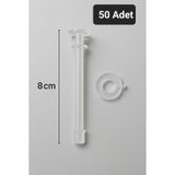 Upeka Gözlük Stand Burunluk Gözlük Askılığı Boy 8 Cm 50 Adet Beyaz