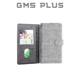 UPEKA Kılıf Kumaş Desenli Cüzdanlı Standlı Kapaklı Kılıf Gri General Mobile Gm5 Plus ile uyumlu