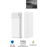 Upfull Sz-31 30.000 Mah Beyaz Powerbank 5 USB Çıkışlı Güçlü Pil Gücü ile Taşınabilir