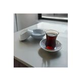 UpHome 100'lü Beyaz Çay Tabağı Plastik
