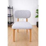 Upmall Bohem Sandalye Kılıfı Yeni Model Sandalye Örtüsü Jakarlı Tuğla Desen 1 Adet - 45 x 45 cm - Taş - Gri