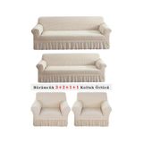 Upmall Bürümcük Koltuk , Çekyat Örtüsü, Kılıfı 3211 Natural Natural
