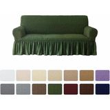 Upmall Bürümcük Lastikli Kanepe Örtüsü Likralı Koltuk Örtüsü Tek 3lü - 180 x 230 cm - Yeşil