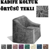 Upmall Kadife Koltuk ,kanepe,çekyat Örtüsü,koltuk Kılıfı Tekli - 80 x 120 cm - Gri