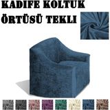 Upmall Kadife Koltuk ,kanepe,çekyat Örtüsü,koltuk Kılıfı Tekli - 80 x 120 cm - Lacivert