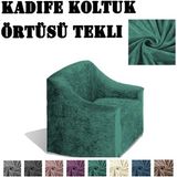 Upmall Kadife Koltuk ,kanepe,çekyat Örtüsü,koltuk Kılıfı Tekli - 80 x 120 cm - Yeşil