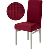 Upmall Likrali Sandalye Kılıfı, Lastikli,esnekli Sandalye Örtüsü Pitikare Desen 6ADET - 35 x 45 cm - Bordo