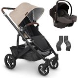 Uppa Baby Uppababy Cruz V2 Cosmo Travel Sistem Bebek Arabası Liam - Grey - Krem