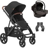 Uppa Baby Uppababy Vista V3 Cosmo Travel Sistem Bebek Arabası Nori - Grey - Siyah