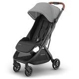 UPPAbaby Minu V3 Bebek Arabası, Küçük Çocuklar için, Tepegöz Çöp Kovası Uyumlu, Tek Elle Katlanır, UPPAbaby Yağmurluk Dahil, Erkek ve Kız Çocukları, Greyson Kömür Melanjesi