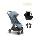 Uppababy Minu V3 Cosmo Dillan Black Travel Sistem Bebek Arabası - Mavi