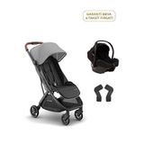 Uppababy Minu V3 Cosmo Greyson Black Seyahat Sistem Bebek Arabası - Gri