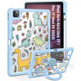 Uppuppy iPad Air 11 İnç Kılıf M2 2024, Hava 5./4. Nesil, Pro 11 Kılıf - Kadın Kalem Tutuculu Sevimli Kızlar ve Stand Kapaklı Kawaii Karikatür Girly iPad Air 6/5/4 Gen, Pro11 2022/2020 Kılıf