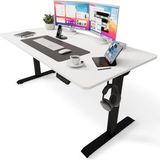 Uprise Comfort Çift Motorlu Yükseklik Ayarlı Masa (72–121 Cm) (Siyah Ayak/lake Beyaz Tabla, 140X70 Cm) - Standart - Renkli