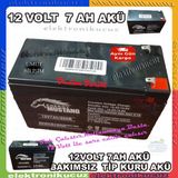 Ups Kesintisiz Güç Kaynağı Aküsü Ups Akü - Kuru Bakımsız Tip Akü 12volt 7amper 12v7ah- Hızlı Kargo -