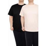 upsize Büyük Beden Erkek Tişört %100 Pamuk – Rahat Kalıp, Yumuşak Doku (2xL–7XL) 2'li Paket