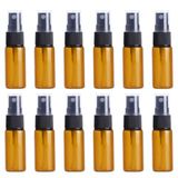 UPSTORE 12 adet 20ml/7oz cam sprey şişeleri boş doldurulabilir ince sis sprey şişe dağıtıcı kapaklı uçucu yağ sıvı kaplar kavanoz parfüm için