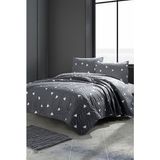 Upstyle Çift Kişilik Kapitone Yatak Örtüsü Seti Gri - 200 x 220 cm