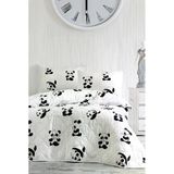 Upstyle Çift Kişilik Kapitone Yatak Örtüsü Seti Panda Deseni