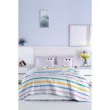 Upstyle Kapitone Yatak Örtüsü Seti Çift Kişilik Funny Lila - 200 x 220 cm