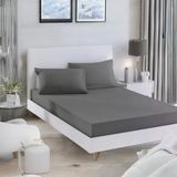 Upstyle Paint Lastikli Çarşaf Seti Çift Kişilik D.boya Füme