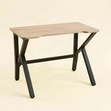 Upstyle Torvex Oyuncu Masası Çam Siyah 100X60 Cm Metal Ayaklı Bilgisayar Masası