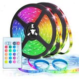 UpWay 3 Metre Bluetoothlu Müziğe Duyarlı Su Geçirmez Kesilebilir Silikonlu Kumandalı USB RGB Şerit Led