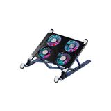 UpWay 3600RPM 4 Turbo Fanlı 7 Kademe Yükseklik Ayarlı Led Işıklı Katlanabilir Dizüstü Laptop Standı
