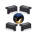 Upway 4 Lü Güneş Enerjili Merdiven Ve Bahçe Duvar Lambası Ip45 Su Geçirmez Led Aydınlatma